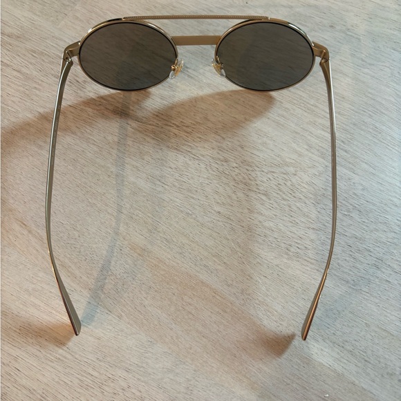 Versace Gold-Tone Round Sunglasses - Picture 6 of 7